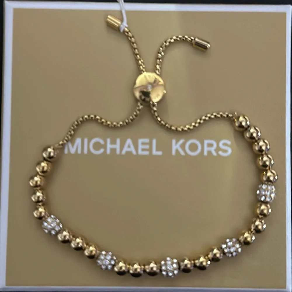 Michael Kors gold slider bracelet - Picture 1 of 3